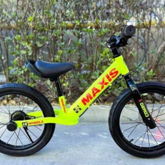 Велобіг "CORSO MAXIS" MX-65049 (1) сталева рама, ручне заднє гальмо, колеса надувні резинові 16’’, підніжка, дзвоник