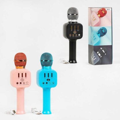Мікрофон С 60081 (50) 3 види, TF Card, караоке, bluetooth, USB, колонка, в коробці, ВИДАЄТЬСЯ ТІЛЬКИ МІКС ВИДІВ