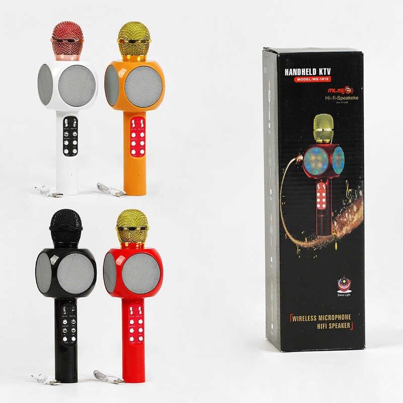 Мікрофон С 60086 4 види, караоке, bluetooth, USB, колонка, в коробці, ВИДАЄТЬСЯ ТІЛЬКИ МІКС ВИДІВ