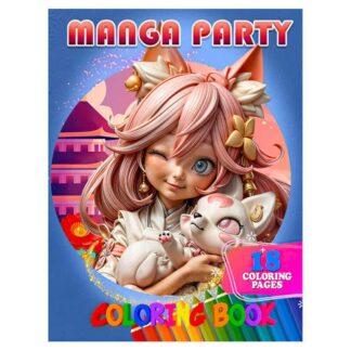 Гр Розмальовка 18 кол малюнків "Manga Party" 9789655322941 (50) "Jumbi", 18 сторінок, папір