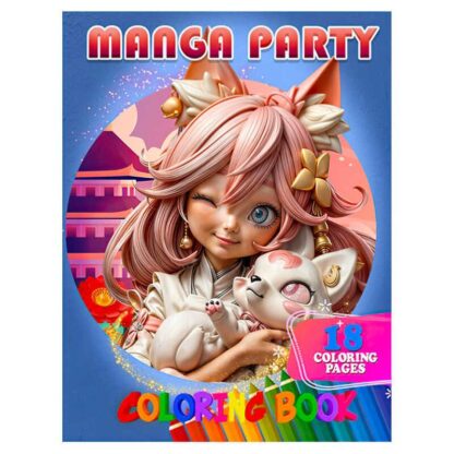 Гр Розмальовка 18 кол малюнків "Manga Party" 9789655322941 (50) "Jumbi", 18 сторінок, папір