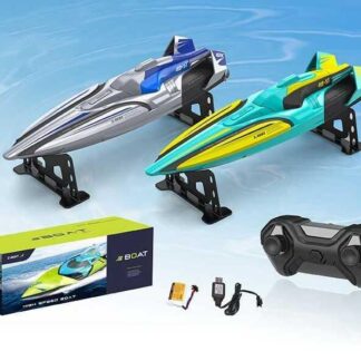 Катер на радіокеруванні 2080 (24) , акумулятор 7.4 V, USB-кабель, пульт керування на батарейках 2.4 GHZ, водонепроникний,