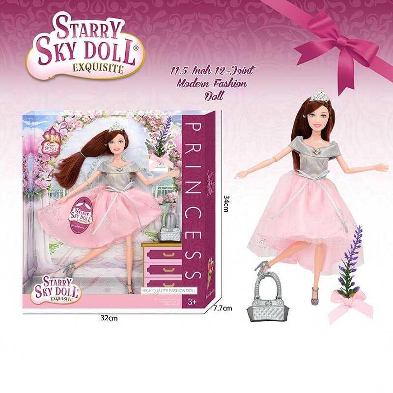 Лялька SK 026 B висота 30 см, взуття, прикраса, аксесуар, в коробці