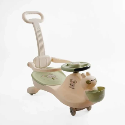Каталка-толокар JOY LD-396-58 (1) колеса PU со светом, музыка и свет, защитный бампер, родительская ручка,