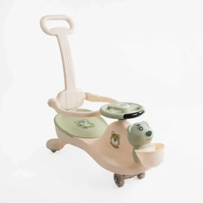 Каталка-толокар JOY SJ-325-74 (6) колеса PU со светом, музыка и свет, защитный бампер, родительская ручка,