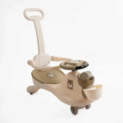 Каталка-толокар JOY SJ-849-26 (6) колеса PU со светом, музыка и свет, защитный бампер, родительская ручка,