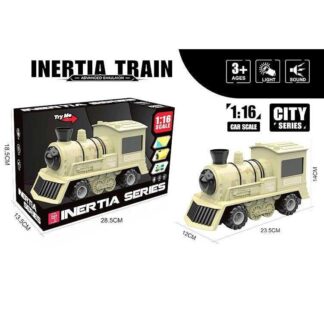 Паровоз MJX 110 B (24) інерція, звук, підсвічування, гумові шини, на батарейках,