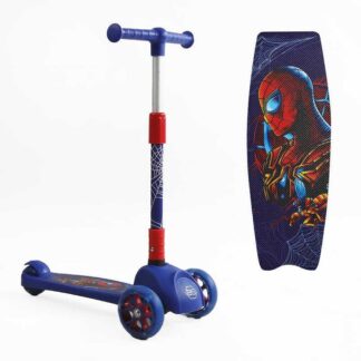 Самокат триколісний 47359 Best Scooter (1) СВЕТ КОЛІС І ДИСКІВ, складане кермо, передні колеса PU 120х35 мм, задні колеса PU