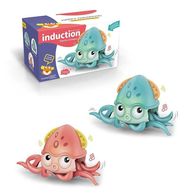 Кальмар QC 9 Y 2 кольори, на батарейках, мелодія, підсвічування, сенсори руху, беззвучний режим,...