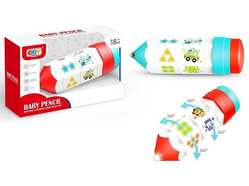 Розвивальна іграшка O 1999 "Олівець", підсвічування, веселі мелодії, обертання на 360°, в коробці