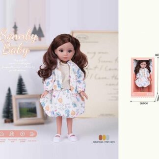 Лялька MN 3313 (48) висота: 34 см, імітація скляних очей, взуття, в коробці