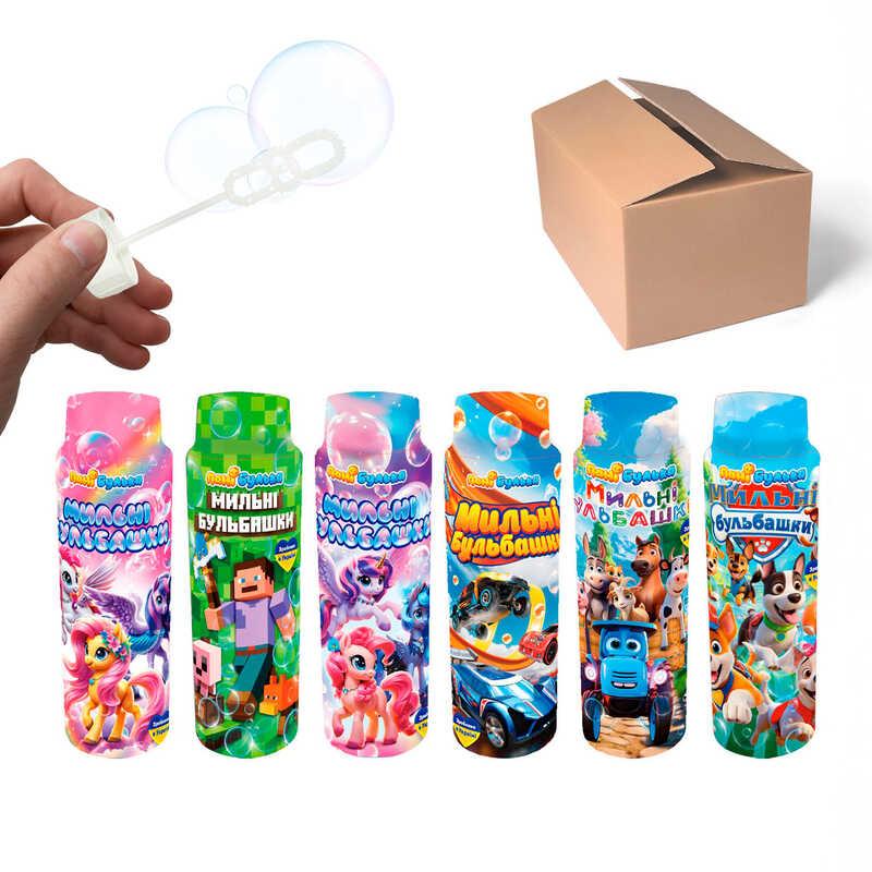 Гр Мильні бульбашки 17151 ЦІНА ЗА 39 ШТ "Пані Булька", 6 ВИДІВ У БЛОЦІ, 100 мл