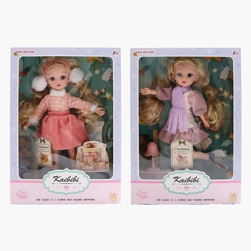 Лялька WG 801-1 2 види, висота: 30 см, знімний одяг, шарнірні суглоби, в коробці