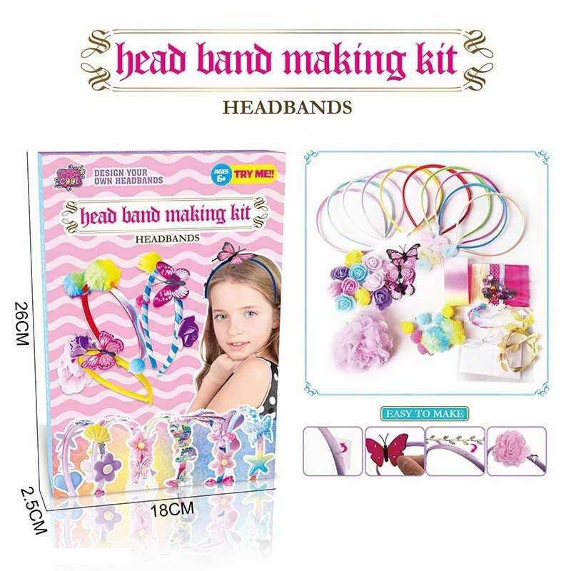 Набір для створення прикрас JX 20437-4 A 10 обручів, метелики, прикраси, в коробці