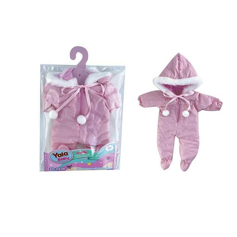 Одяг для пупса YLC 235 Q комбінезон з хутром, для ляльок зростом 30-35 см, в пакеті
