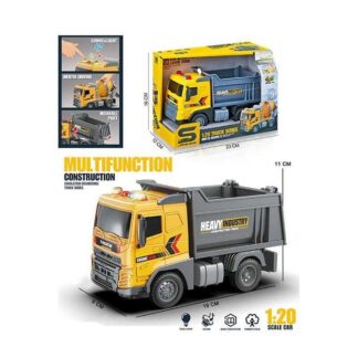 Спецтехніка JS 171 (48/2) "Самоскид", масштаб 1:20, інерція, підсвічування, звуки, гумові колеса, рухомі елементи,