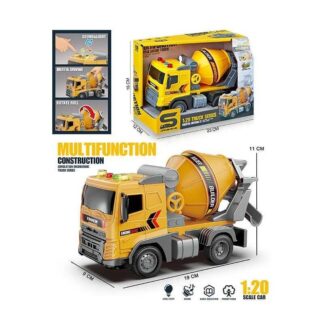 Спецтехніка JS 172 (48/2)  "Бетонозмішувач", масштаб 1:20, інерція, підсвічування, звуки, гумові колеса, рухомі елементи,
