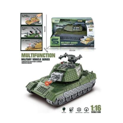 Танк JS 206 (24/2) автоматична вібрація дула, масштаб 1:16, підсвічування, інерція, на батарейках, рухома башта з тріскачкою, в к