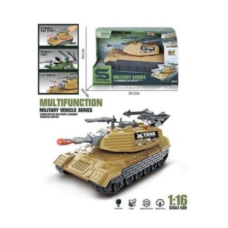 Танк JS 206 A (24/2) автоматична вібрація дула, масштаб 1:16, підсвічування, інерція, на батарейках, рухома башта з тріскачкою, в