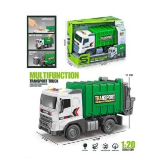 Спецтехніка JS 175 (48/2)  "Сміттєвоз", масштаб 1:20, інерція, підсвічування, звуки, гумові колеса, рухомі елементи,