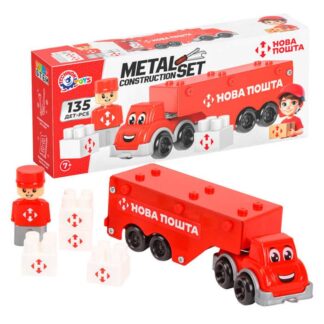Гр Конструктор металевий "Фура" 1416 (6) "Technok Toys", 135 деталей, викрутка, в пакеті