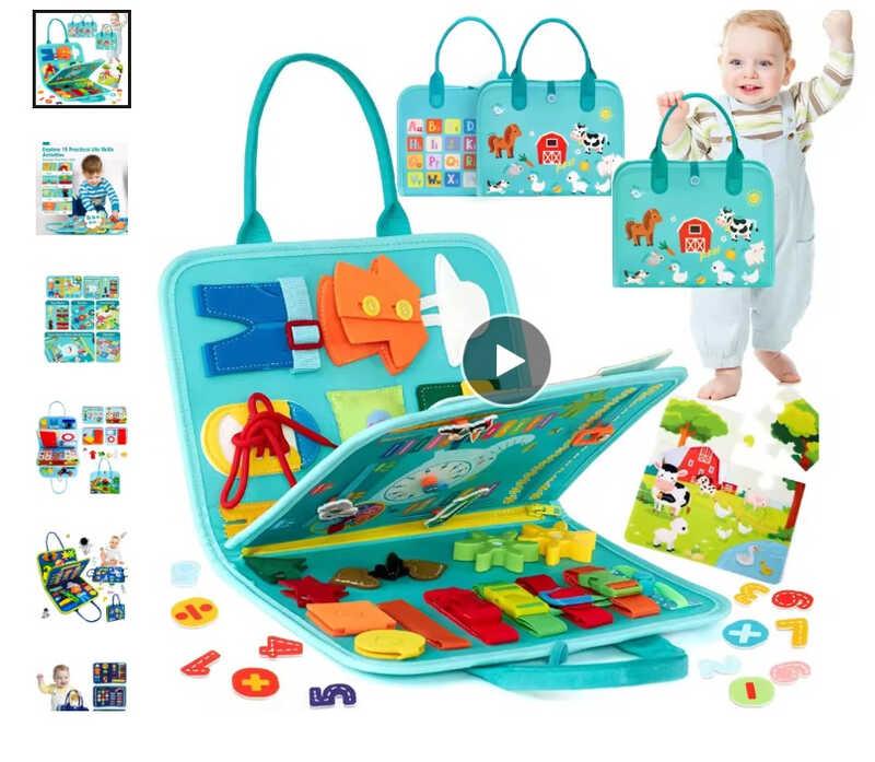 Логічна папка C 73103 фетрова, елементи на липучках, застібки, годинник, дні тижня, пискавка, паз...