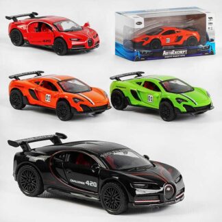 Машинка MG - 04126 (120/2) "Авто Експерт" 4 види, металопластик, 1:36, звук, світло, інерція, відчиняються двері, в коробц Машинка