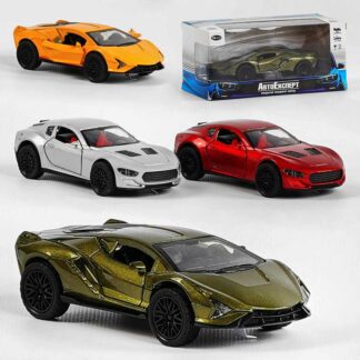 Машинка MG - 12551 (120/2) "Авто Експерт", 4 види, металопластик, 1:36, звук, світло, інерція, відчиняються двері, в коробці,