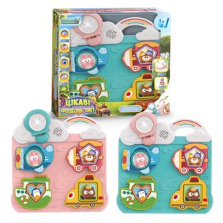 Бізіборд "Цікаві подорожі" 52778 (24) "WToys", 2 кольори, ОЗВУЧУВАННЯ УКРАЇНСЬКОЮ МОВОЮ, 15 пісень, 8 казок, сортер, підсвічуванн