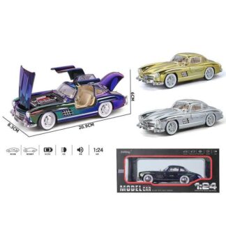 Машина 1901-263 A (24) 3 види,1:24, металопласт., інерція, підсвіч. фар, звуки, відкрив. дверцята, капот та багажник, від батарей