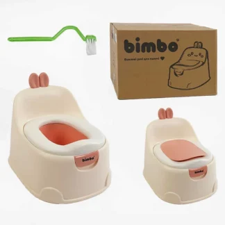 Гр Горщик BM-18909 (1) "Bimbo", знімна м’яка накладка, кришка, щіточка, в коробці