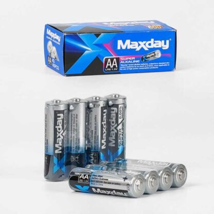 Батарейки “Maxday” C 56962 (24) Alcaline, пальчикові, АА 1,5V ЦІНА ЗА 40 ШТ. У БЛОЦІ