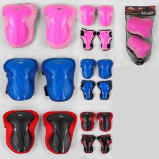 Захист С 44530 (100) "TK Sport", 3 кольори, налокітники, наколінники, зап`ястя, в сітці, ВИДАЄТЬСЯ ТІЛЬКИ МІКС ВИДІВ
