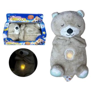 Плюшева іграшка Дихаюча видра 94692 / 17059 (50) "WToys", нічник, підсвічування, дихання, звуки серцебиття, “білий шум”, колискові