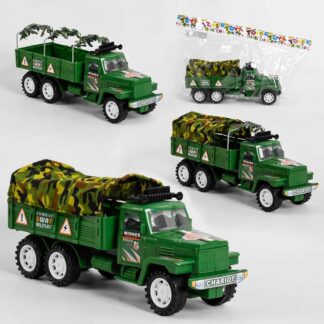 Машинка G 68/69/70 (120/2) "Воєний фургон", 3 різновиди, інерція, знімні металеві та текстильні елементи, 1 шт. у пакеті