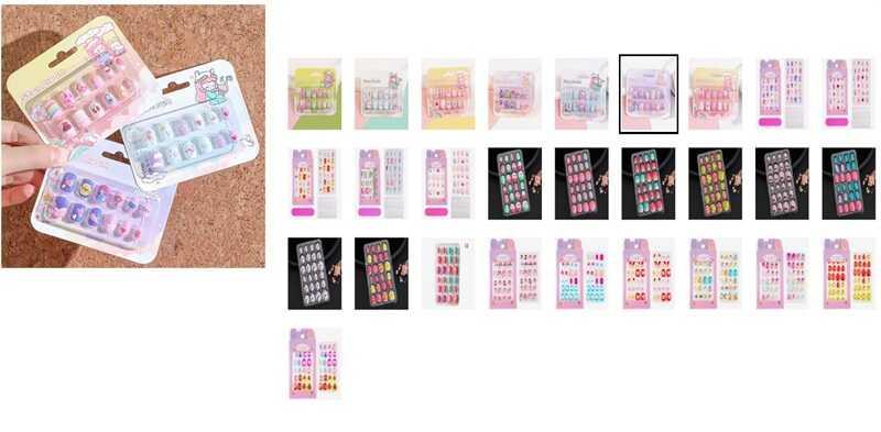 Набір для манікюру C 73157 ЦІНА ЗА 1 ШТУКУ, герой, 12 накладний нігтів, на листі, ВИДАЄТЬСЯ МІКС