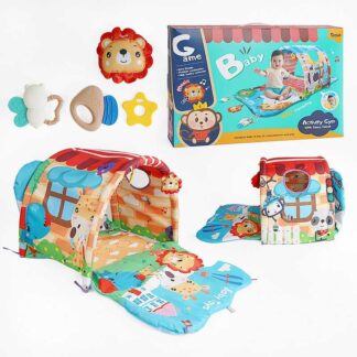 Ігровий килимок 918-001 4в1, тунель, ігрові елементи, в коробці