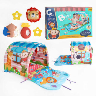 Ігровий килимок 918-002 4в1, тунель, ігрові елементи, в коробці