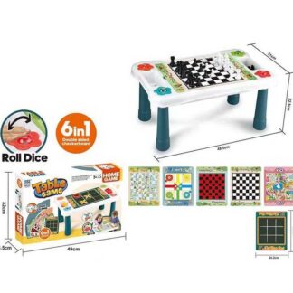 Ігровий набір 2035 6 в 1, хрестики-нулики, OCA, змійки та драбинки, лудо, шахи, шашки, в коробці