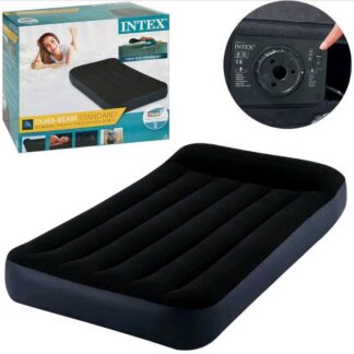 Intex Велюр матрац з підголовником 64146 ND 99х191х25см, із вбудованим , одномісний,... Intex 99х191