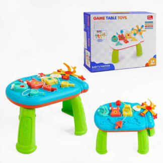 Ігровий музичний столик N 52200 звук, підсвічування, замочки, ремінці, розетка, мелодії, кумедні...