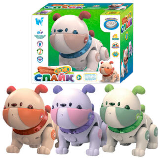 Інтерактивний пес Спайк на р/к 68068 “WToys”, 3 кольори, ОЗВУЧУВАННЯ УКРАЇНСЬКОЮ, сенсорний, мело...