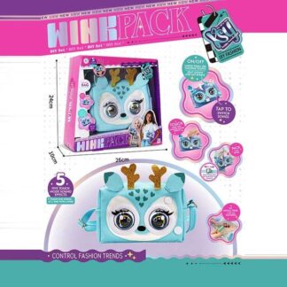 Інтерактивна сумочка KSY 958-1 кліпає, звуки, музика, реагує на дотик, у коробці