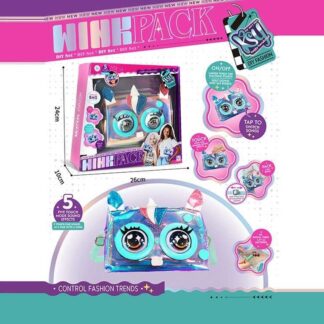 Інтерактивна сумочка KSY 958-3 кліпає, звуки, музика, реагує на дотик, у коробці