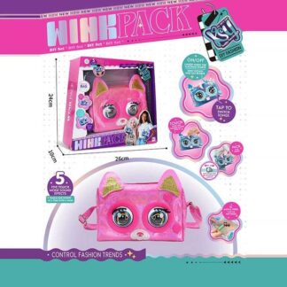 Інтерактивна сумочка KSY 958-4 кліпає, звуки, музика, реагує на дотик, у коробці