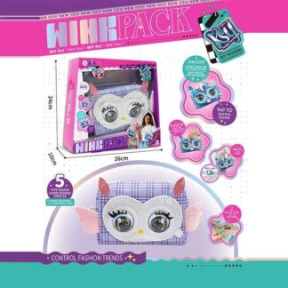 Інтерактивна сумочка KSY 958-5 кліпає, звуки, музика, реагує на дотик, у коробці