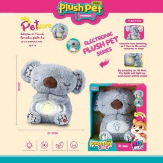 Інтерактивна іграшка MC 1110 “Коала”, висота 28 см, підсвічування, сплюшка, мелодія, дихає, на ба...