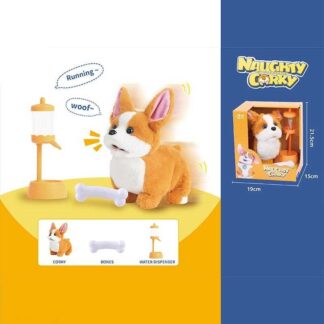 Інтерактивна іграшка 933-211 E "Собачка", на батарейках, ходить, звук, кісточка, поїлка, в коробці