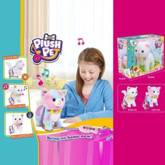 Інтерактивна іграшка 933-198 E 2 види, "Кошеня", ходить, звуки, запис голосу, пісні англ. мовою,...