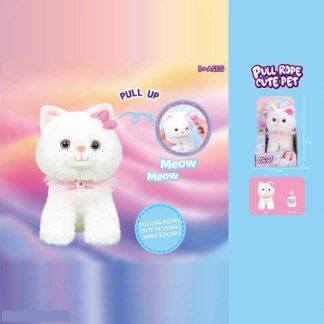 Інтерактивна іграшка 933-171 E "Кошеня", звук, сенсорний датчик, заводний механізм для бантика, п...